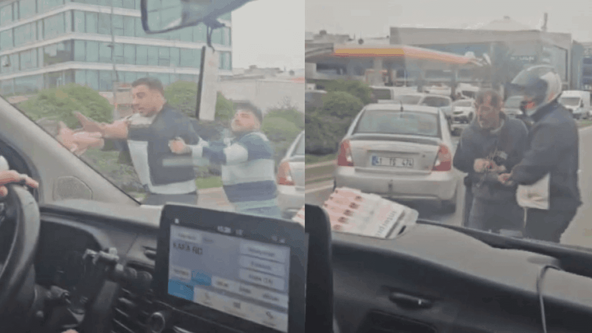 Ümraniye'de 'yol verme' tartışması kavgaya döndü