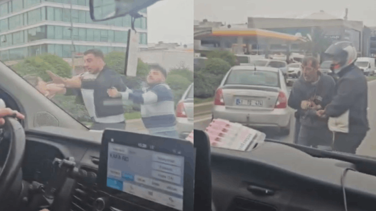 Ümraniye'de 'yol verme' tartışması kavgaya döndü